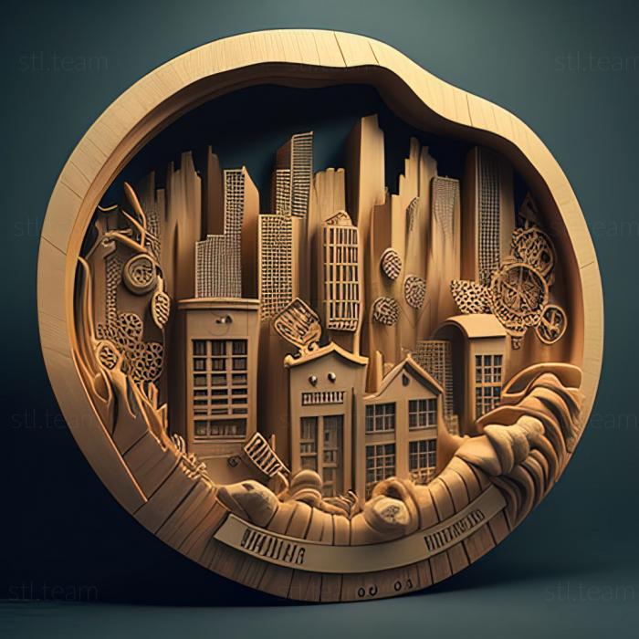 3D модель Криминальный город (STL)